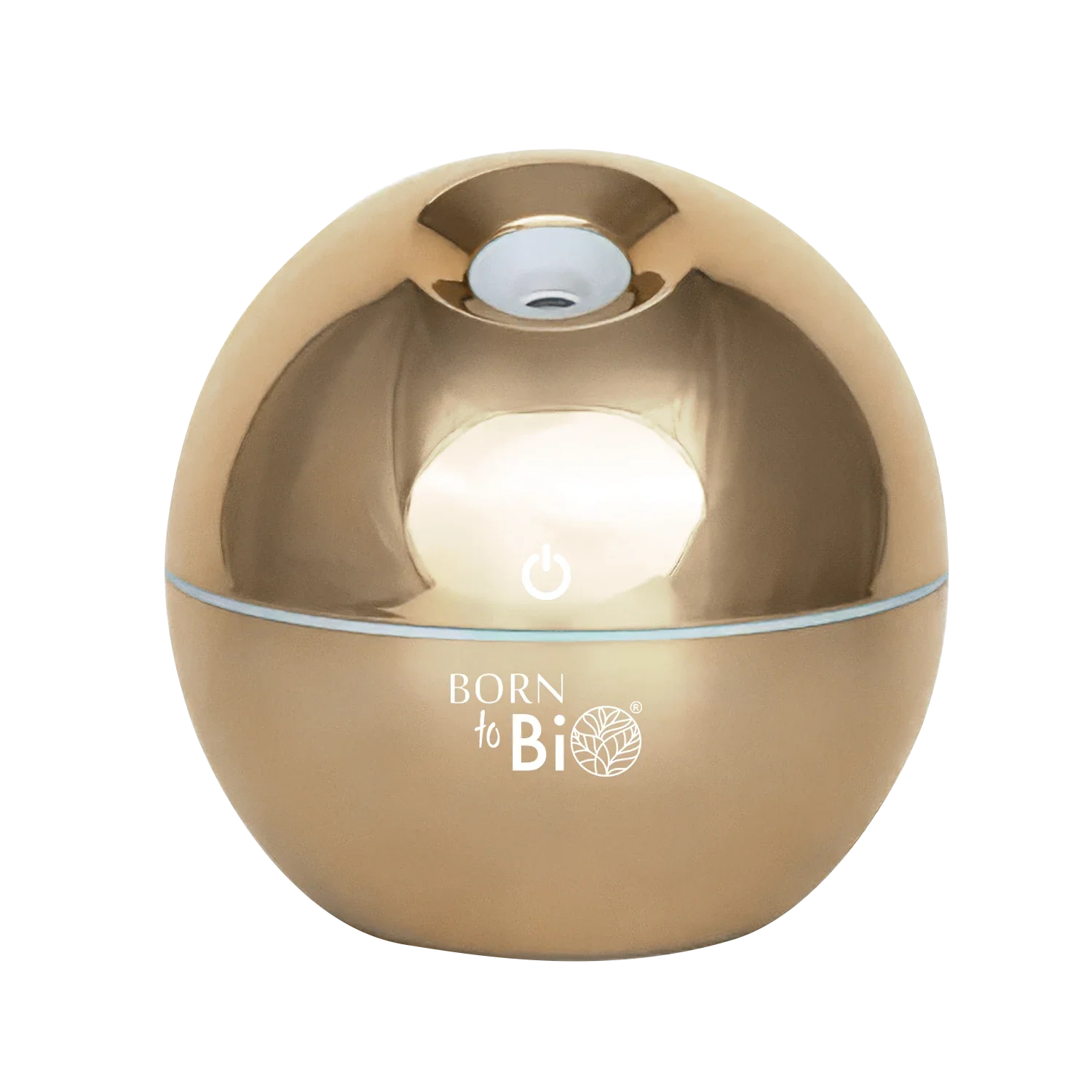Humidificateur & diffuseur d'huiles essentielles aspect doré-0