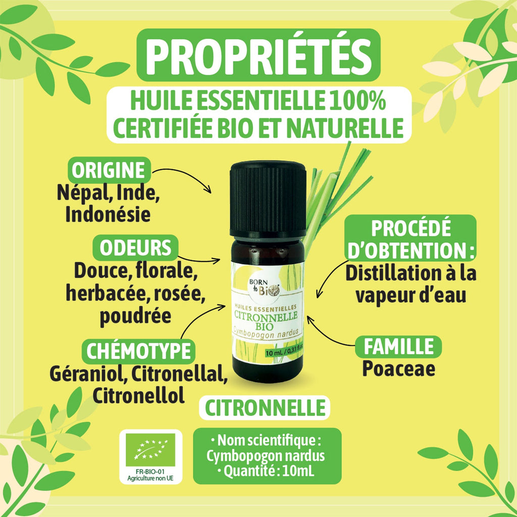 Huile essentielle Citronnelle Certifiée Bio-1